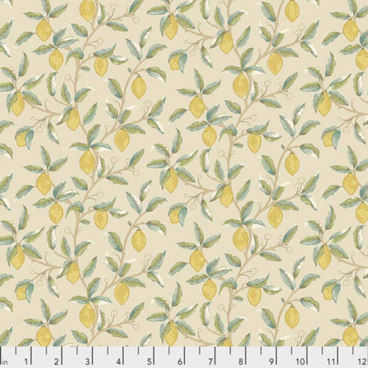 Lemon Tree in Linen (pwwm047.linen) | The Classics | The Original Morris & Co | Free Spirit